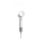 Laifen SE high-speed hair dryer in white, side view of slim handle and circular nozzle