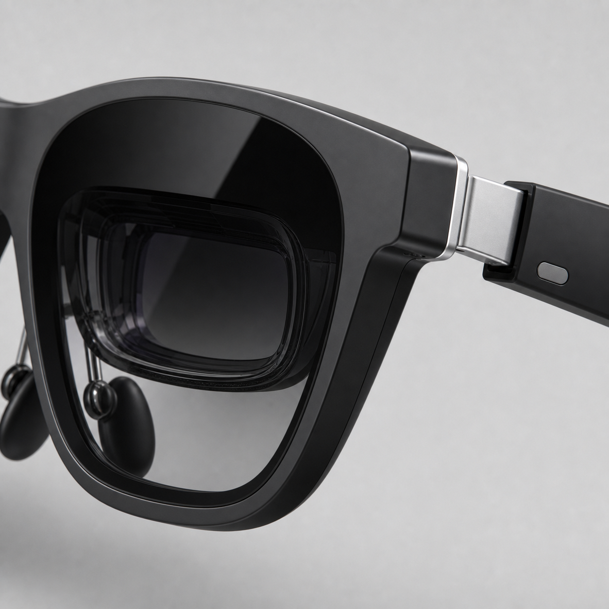 XREAL Air 2 Pro electrochromic lens and hinge detail