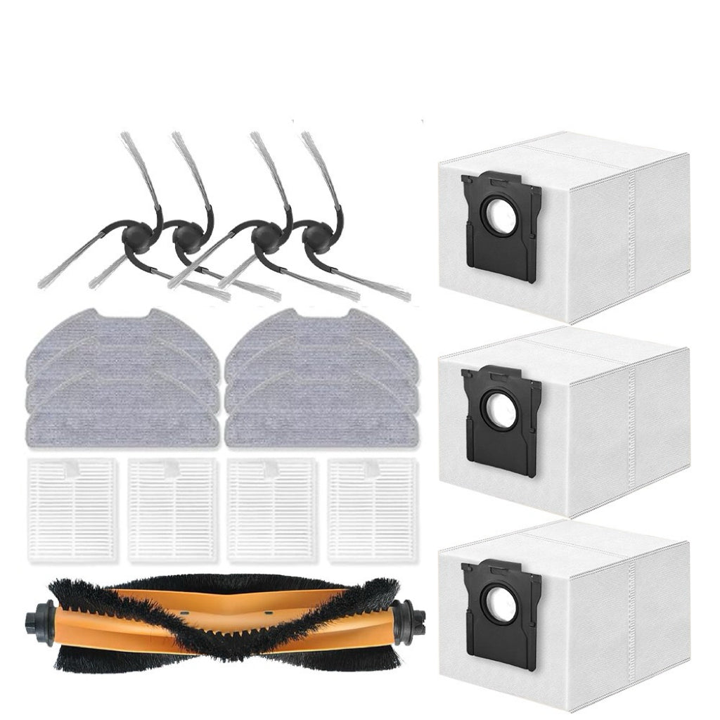 Dreame D20 Air Plus accessory kit with brushes filters dust bags and mop pads