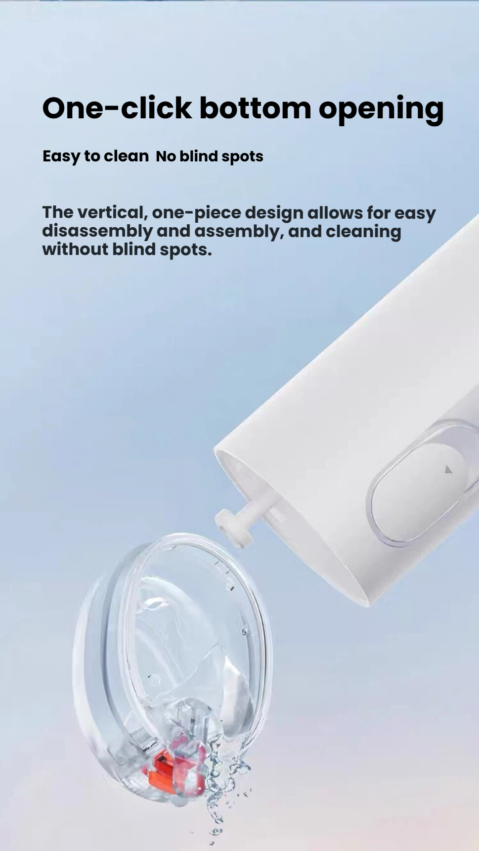 Xiaomi MIJIA F300 one-click water tank opening feature image
