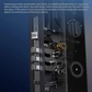 Philips 9000 Series Palm & Face Recognition Smart Lock — built-in video doorbell camera detail