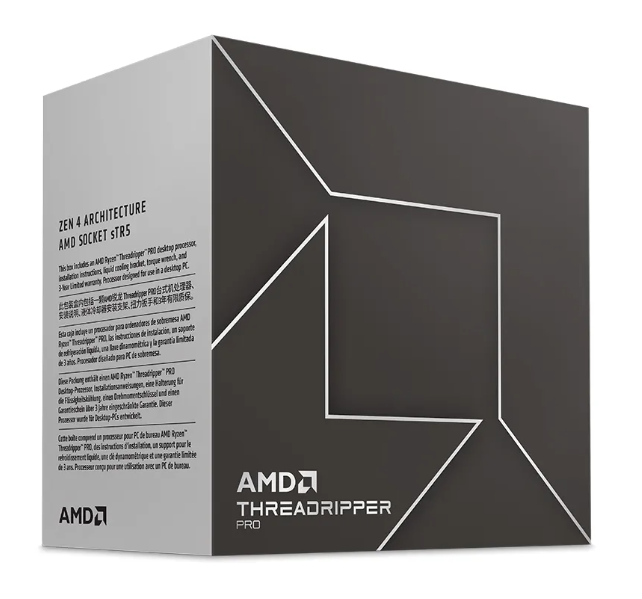 AMD Ryzen Threadripper PRO 7975WX retail CPU box image