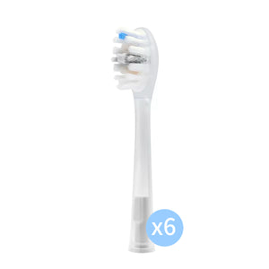 Six-pack Laifen Pro SS Gum Care replacement toothbrush head