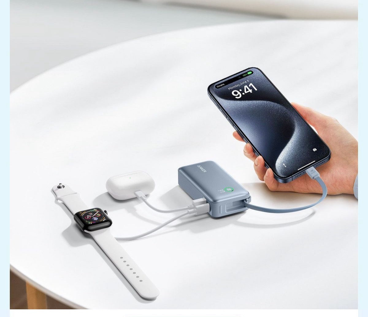Anker Nano Power Bank (30W, Built-In USB-C Cable) – product image 2