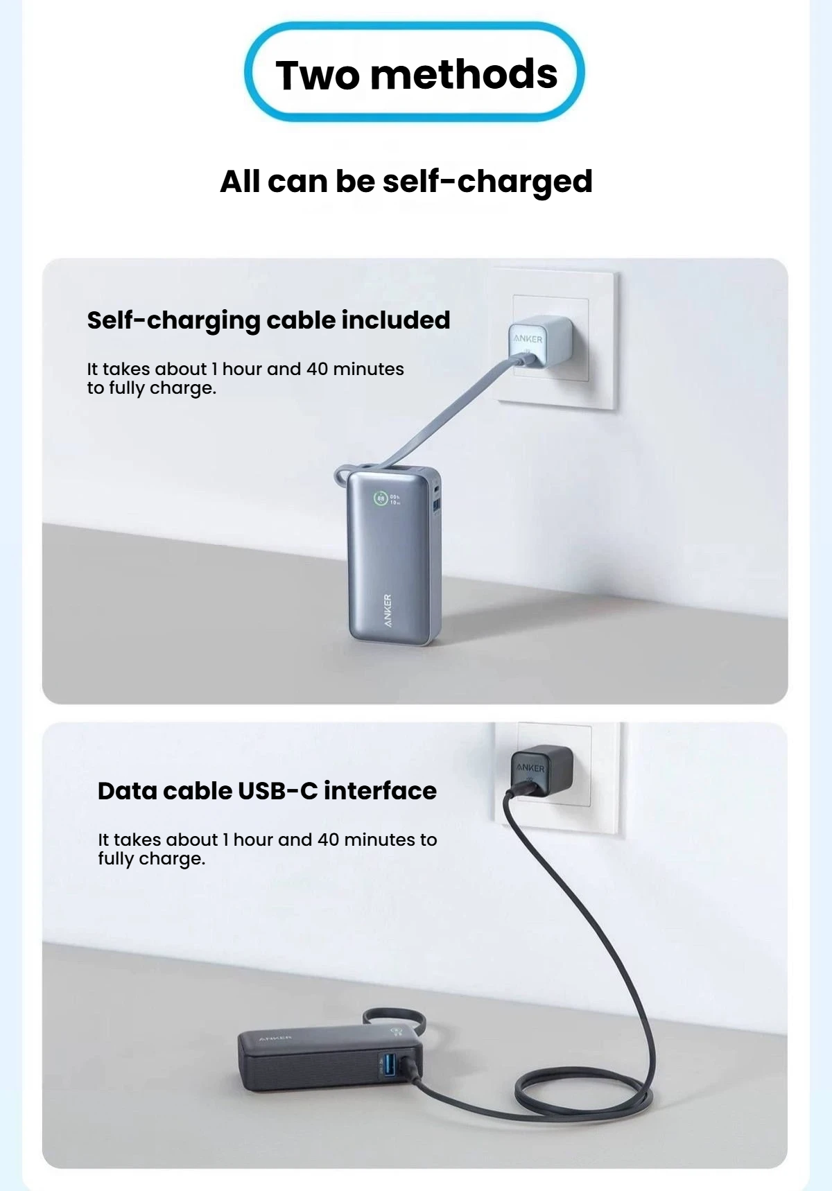 Anker Nano Power Bank (30W, Built-In USB-C Cable) – product image 3