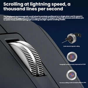 Logitech MX Master 3s MagSpeed electromagnetic scroll wheel 1000 lines per second