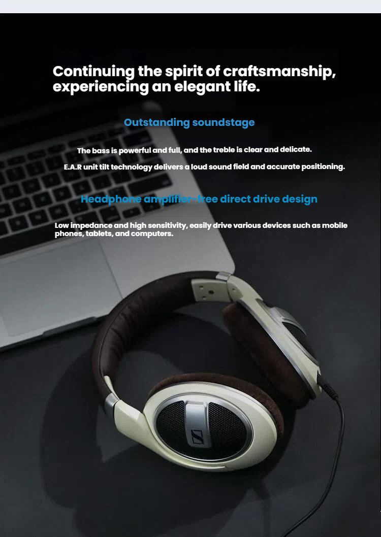 Sennheiser HD 599 with 3m home cable and 1.2m portable cable accessories