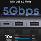 Anker A83D2 hub with USB data ports