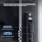 Philips DDL303 smart lock — 3.5-inch IPS indoor display unit showing live video