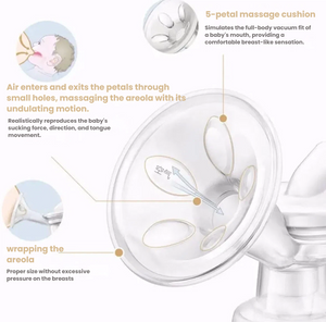 Philips Avent Manual Breast Pump — pump assembled with bottle