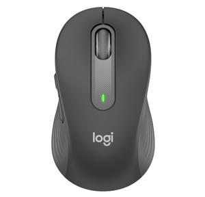 Logitech Signature M650 wireless mouse in black top view