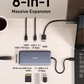 Anker 555 A8383 hub ports for display data network and cards
