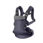 Product shot of BabyBjörn Harmony Carrier Mesh in dark grey – stylish, breathable baby carrier with padded shoulder straps and hip support for comfortable babywearing