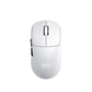Top-down view of the Cherry Xtrfy M68 Pro WL wireless gaming mouse in white. Featuring a sleek, minimalist design with a textured scroll wheel and two side buttons, this high-performance mouse is ideal for precision gaming and professional use.