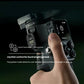 Close-up of DJI RS4 joystick allowing single-handed zoom and gimbal movement for run-and-gun shoots.