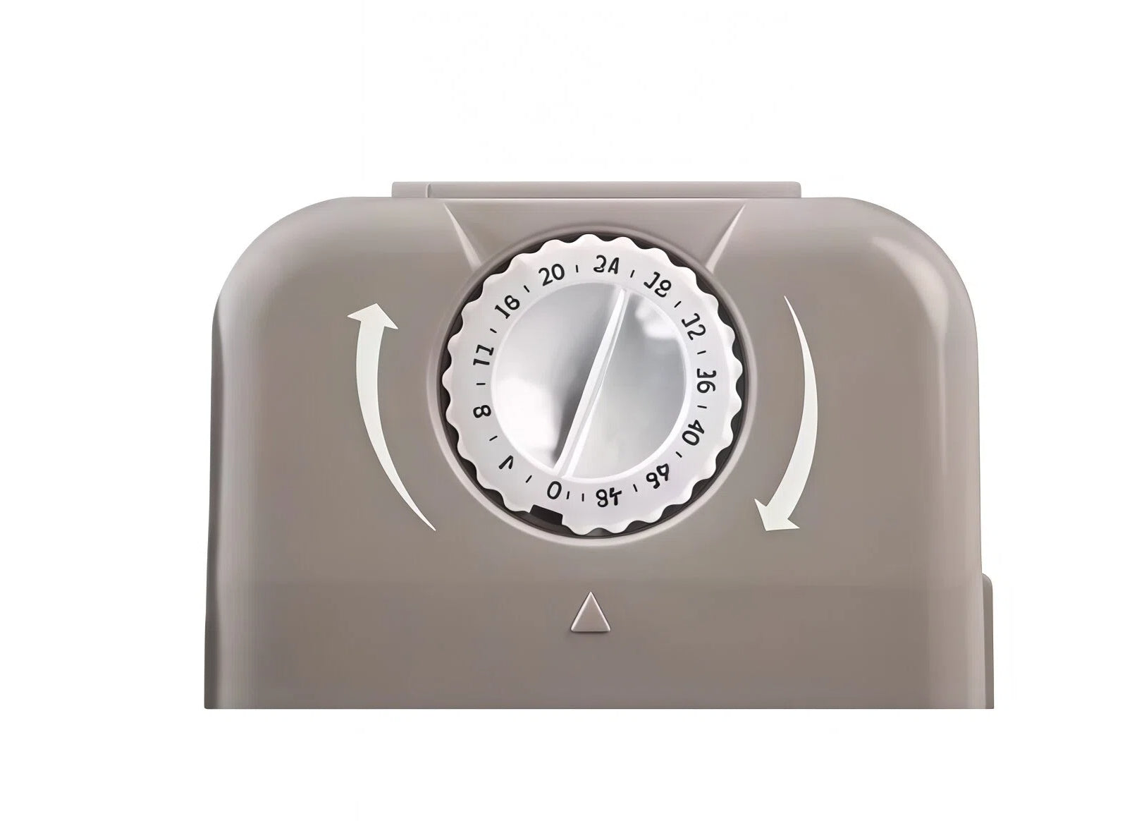 Top view of Eatwell Pet Feeder 5 Meal’s rotary time dial — adjustable from 0 to 48 hours for precise meal scheduling without an app