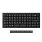 Top view of the Keychron Q15 Max in black colorway showing complete 80% tenkeyless layout with dedicated function keys and additional modular keycaps below (Win, Alt, etc.) for enhanced customization.
