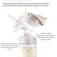 Diagram of Philips Avent breast pump anti-backflow system showing duckbill valve and silicone rubber diaphragm that prevent milk from flowing back into tubing, ensuring hygiene.
