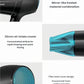 Philips DryCare Pro hairdryer with mirror-like frosted material, 20mm concentrated air intake nozzle for styling, and filter back cover to prevent hair tangling.