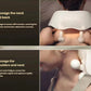 Two-panel image showing SKG H5 neck massager used on both neck and back muscles (trapezius, levator abdominis) and shoulders and neck (semispinalis capitis, splenius capitis), offering versatile relief for multiple pressure points.