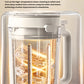  An illustration of the SUPOR blender's interior during its high-temperature steam cleaning cycle. This feature effectively removes residue from crevices, ensuring double the cleanliness and hygienic food preparation.