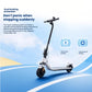A diagram explaining the dual braking protection on the Segway E2 Plus, which combines electronic and mechanical brakes for a smooth and powerful stopping experience.