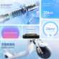 A collage showcasing the key features of the Segway E2 Plus, including its twin-tube front shock absorber, 20km range, 25km/h top speed, ambient lighting, and large 2.8-inch screen.