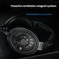 Close-up of Sennheiser HD 660 S2 headphone driver showcasing powerful ventilation magnet system designed to minimize distortion and deliver accurate audio reproduction.