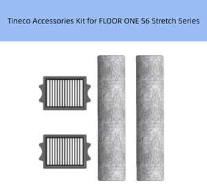 Tineco FLOOR ONE S6 Stretch Accessories Kit – Includes 2 Grey Microfiber Mopping Pads and 2 HEPA Filters