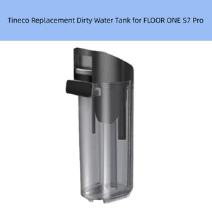 Tineco FLOOR ONE S7 Pro Replacement Dirty Water Tank – Transparent Waste Container with Black Lid and Ergonomic Handle