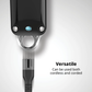 Wahl Senior Clipper's versatility in use, highlighting its cordless and corded operation modes.