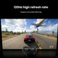  Forza Horizon gameplay on a giant virtual screen viewed through XREAL Air 2 AR glasses, highlighting smooth 120 Hz refresh rate.