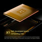 Close-up of gold X1 chip inside XREAL One AR glasses, delivering low latency, low power, and high stability.