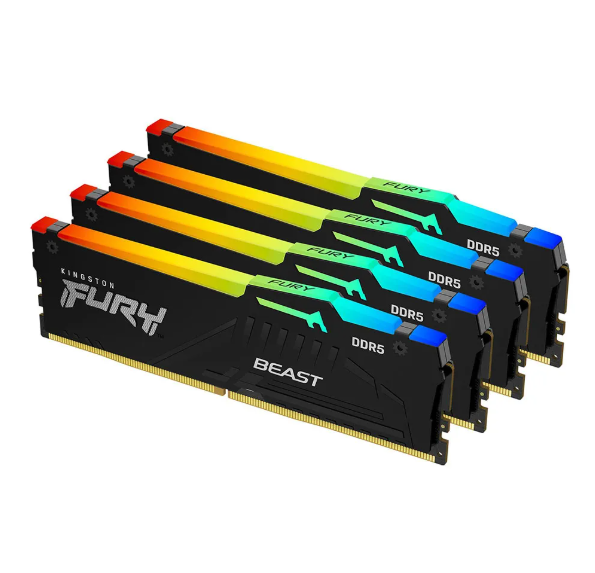 Kingston FURY Beast RGB 128GB DDR5 5600MHz desktop memory kit