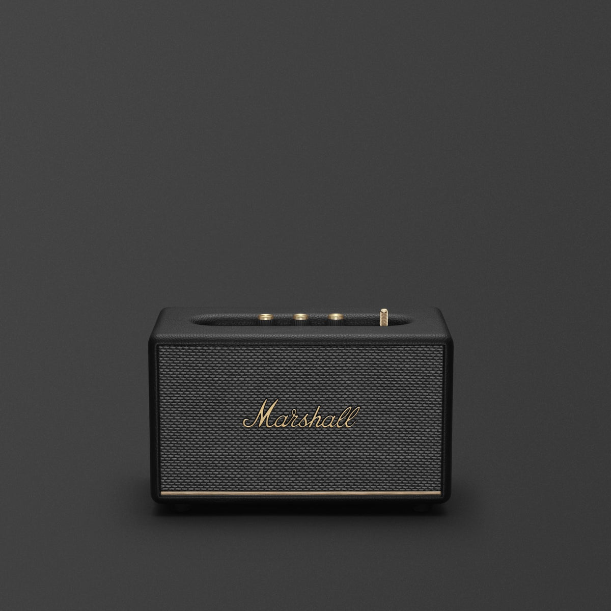 Official Marshall Acton III black Bluetooth home speaker front view