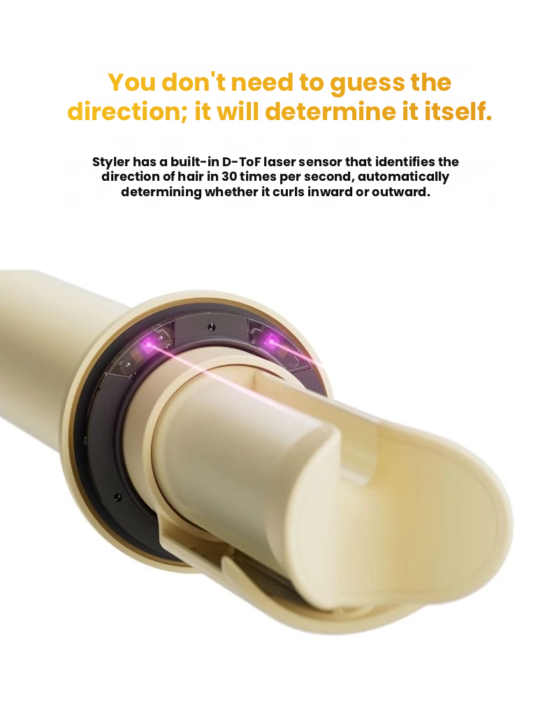Laifen AutoCurl curl-direction control detail