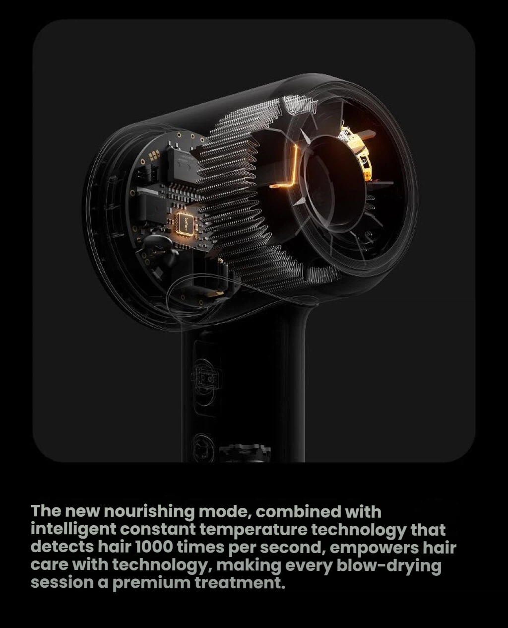Laifen Swift 4 High-Speed Hair Dryer with Oil-Infused Airflow, 3 Nozzles & Nourishing Pods - feature detail 6