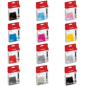 12 Pack Genuine Canon PGI-29 Ink Cartridge Combo - product photo