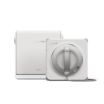 ECOVACS WINBOT W2S PRO OMNI Window Cleaning Robot – White – Window cleaning robot with OMNI station