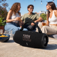 JBL Charge 6 speaker on a rooftop lifestyle setting
