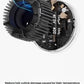 A diagram of the Laifen SE's internal microprocessor smart chip, which monitors temperature in real-time to prevent overheating and reduce hair cuticle damage.