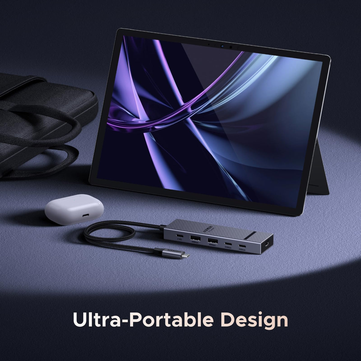 UGREEN Revodok hub connected to laptop and display