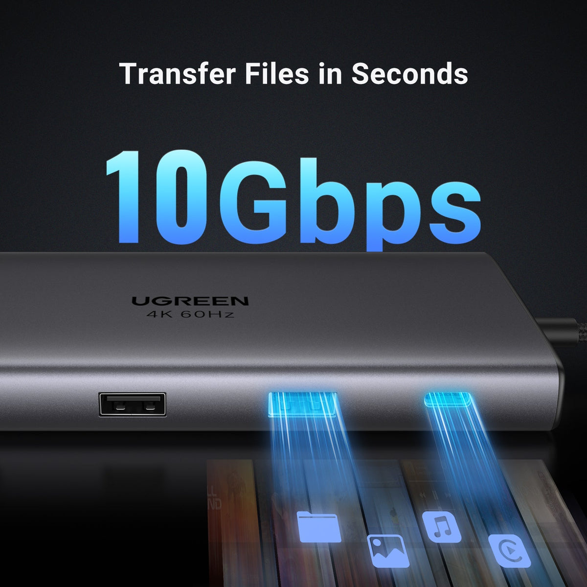 UGREEN Revodok Pro 15532 9-in-1 USB-C Hub product view 3
